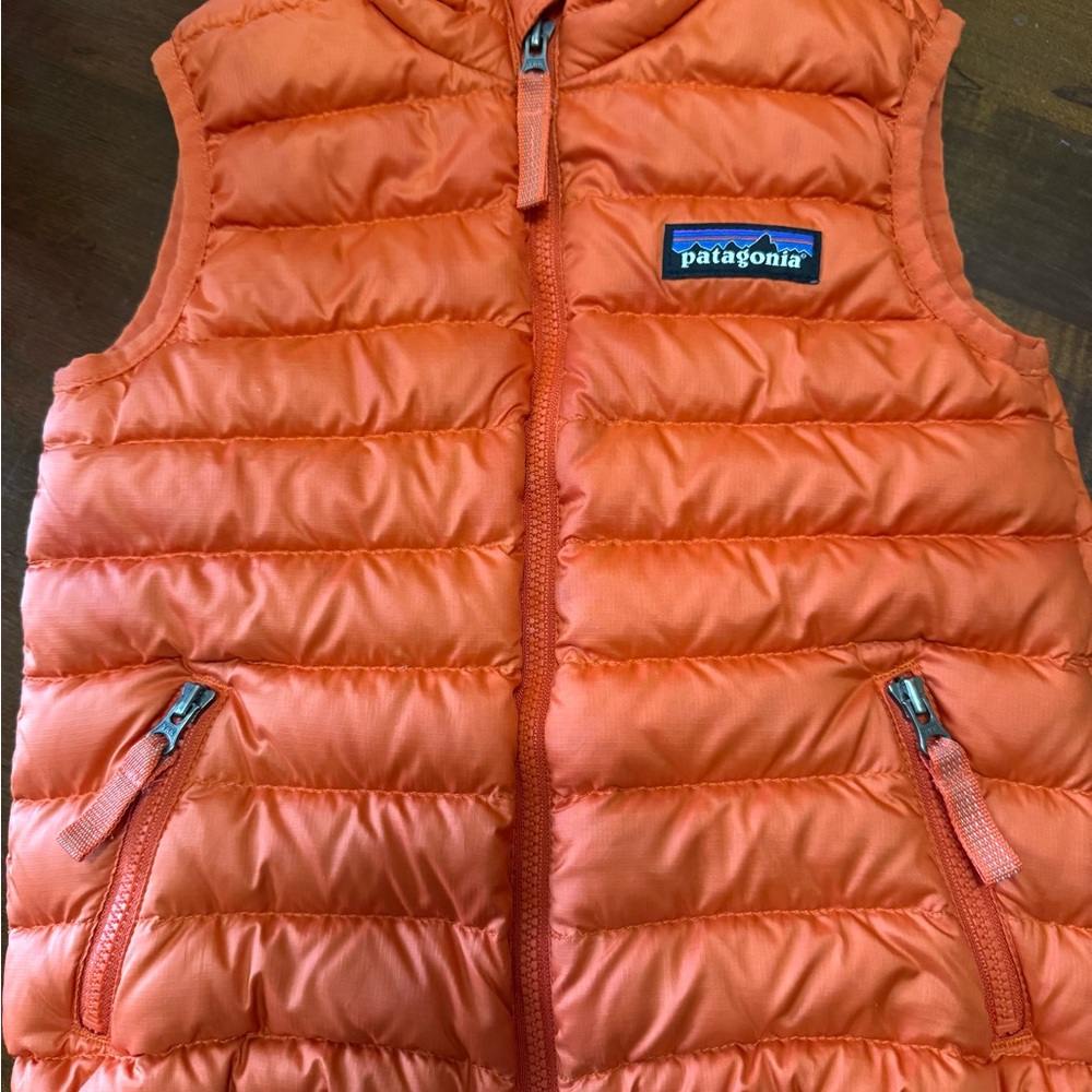 Patagonia Orange Puffer Vest
